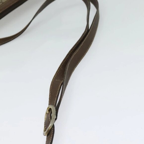 GUCCI GG Supreme Web Sherry Line Bag PVC Beige Gold - Picture 11 of 16